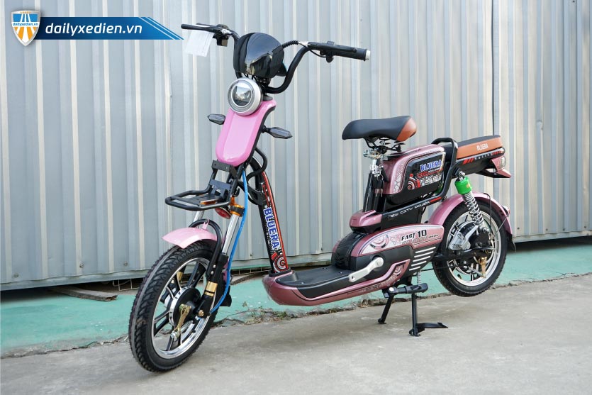 Xe đạp điện Bluera Fast 10 màu hồng