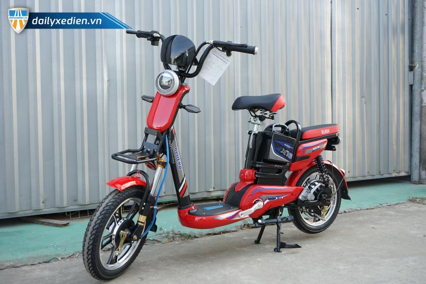 Xe đạp điện Bluera X16 màu đỏ đậm