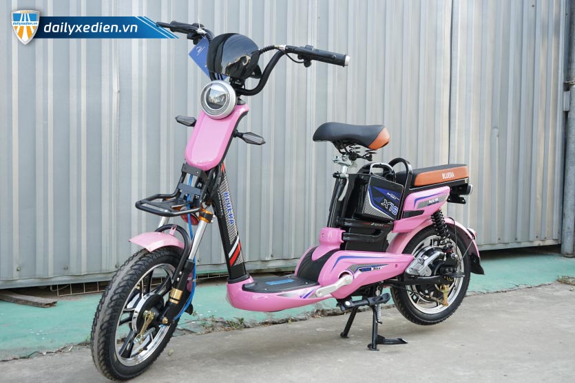 Xe đạp điện Bluera X16 màu hồng